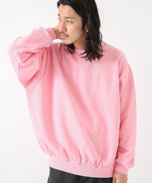 URBAN RESEARCH Sonny Label（アーバンリサーチサニーレーベル）の「スーパービッグ裏毛スウェットプルオーバー（スウェット・メンズ・ピンク/ブラック/ベージュ系その他/グレー/グリーン・LARGE/MEDIUM）」の15枚目の写真