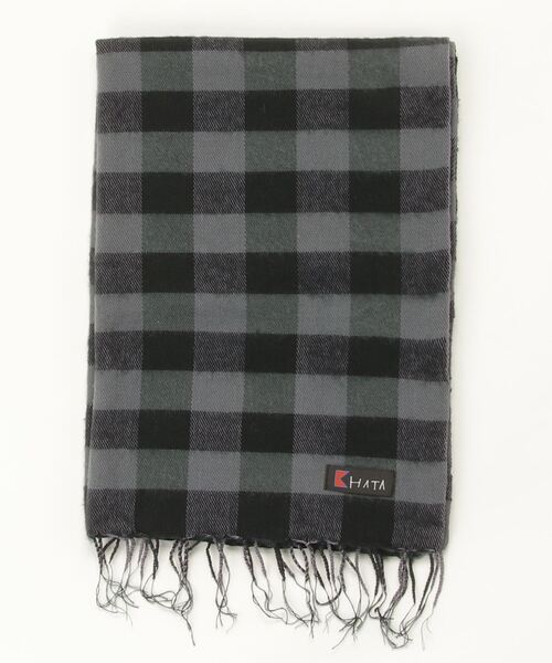 KHATA(カタ)の「【KHATA】PANEL STOLE(マフラー・メンズ・ピンク/ホワイト/ベージュ/イエロー/グレー/チャコールグレー/ブルー・FREE)」の12枚目の写真
