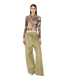 DIESEL レディース長袖トップス DIESEL（ディーゼル）の「レディース 長袖トップス プリント（T