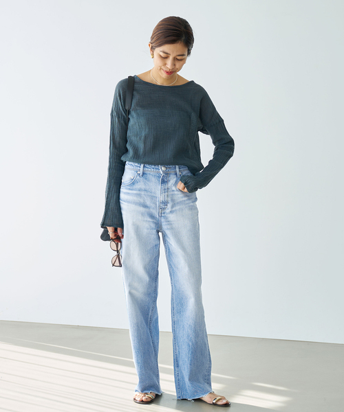 【完売品】23SS ヤヌーク イエナ別注 LILITH リリス カットオフデニム YANUK/ヤヌーク】LILITH カットオフデニム（デニムパンツ）｜IENA