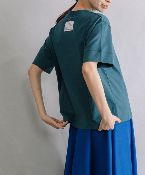 MARECHAL TERRE（マルシャルテル）の「バックロゴプリントTシャツ（Tシャツ/カットソー・レディース・オレンジ/ホワイト/ライトグレー/グリーン/ブラック・MEDIUM）」の5枚目の写真