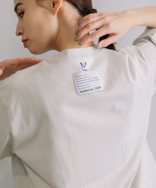 MARECHAL TERRE（マルシャルテル）の「バックロゴプリントTシャツ（Tシャツ/カットソー・レディース・オレンジ/ホワイト/ライトグレー/グリーン/ブラック・MEDIUM）」の4枚目の写真