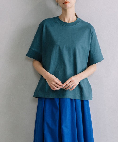 MARECHAL TERRE（マルシャルテル）の「バックロゴプリントTシャツ（Tシャツ/カットソー・レディース・オレンジ/ホワイト/ライトグレー/グリーン/ブラック・MEDIUM）」の6枚目の写真