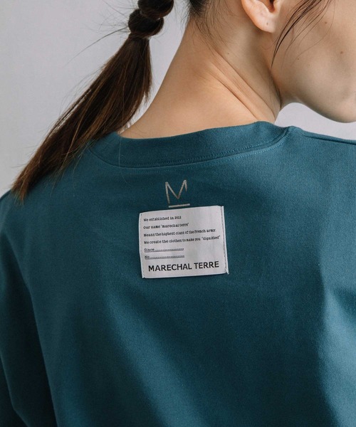 MARECHAL TERRE（マルシャルテル）の「バックロゴプリントTシャツ（Tシャツ/カットソー・レディース・オレンジ/ホワイト/ライトグレー/グリーン/ブラック・MEDIUM）」の10枚目の写真