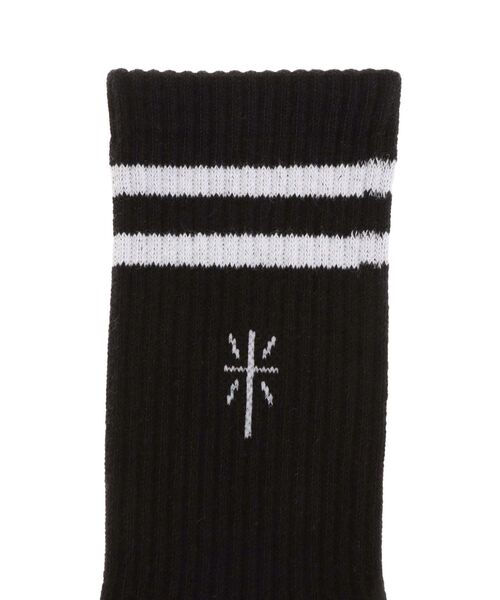 GYDA（ジェイダ）の「2ラインGYDA SOX（ソックス/靴下・レディース・オフホワイト/ブラック・FREE）」の19枚目の写真