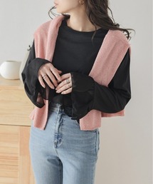 フリル袖ロングTシャツ