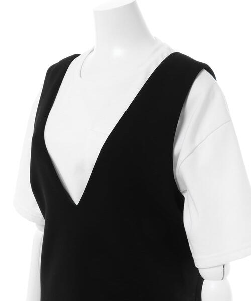 INGNI(イング)の「Vネックポンチジャンスカ(ジャンパースカート・レディース・ブラック・M)」の9枚目の写真