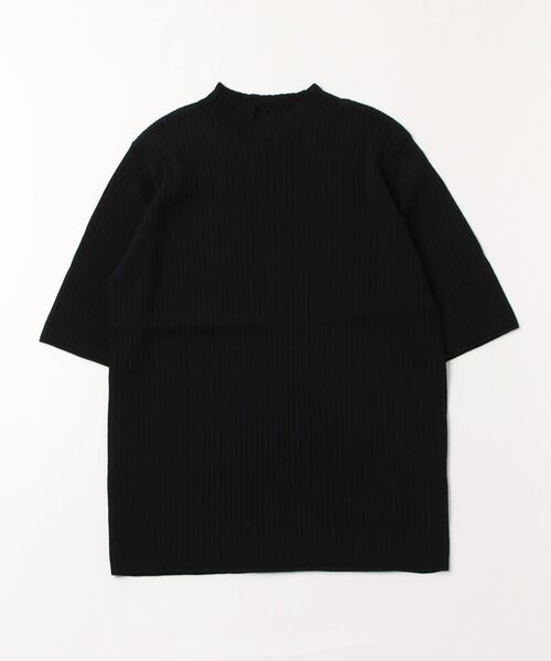 美品☆ザロウ☆ハイネックデザインセーター☆ブラック☆S 美品☆ザロウ☆ハイネックデザインセーター☆ブラック☆S
