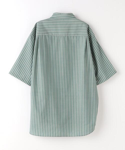 green label relaxing（グリーンレーベルリラクシング）の「TW ウォッシャブルトロ ストライプ ジャストルーズ シャツ -ストレッチ・防シワ-（シャツ/ブラウス・メンズ・ケリー/ライトブルー・M/L/XL/S）」の11枚目の写真