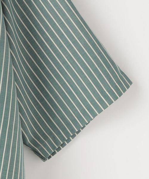 green label relaxing（グリーンレーベルリラクシング）の「TW ウォッシャブルトロ ストライプ ジャストルーズ シャツ -ストレッチ・防シワ-（シャツ/ブラウス・メンズ・ケリー/ライトブルー・M/L/XL/S）」の13枚目の写真
