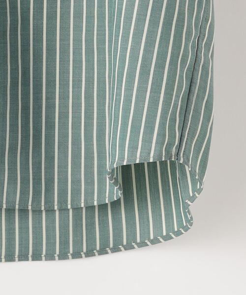 green label relaxing（グリーンレーベルリラクシング）の「TW ウォッシャブルトロ ストライプ ジャストルーズ シャツ -ストレッチ・防シワ-（シャツ/ブラウス・メンズ・ケリー/ライトブルー・M/L/XL/S）」の14枚目の写真