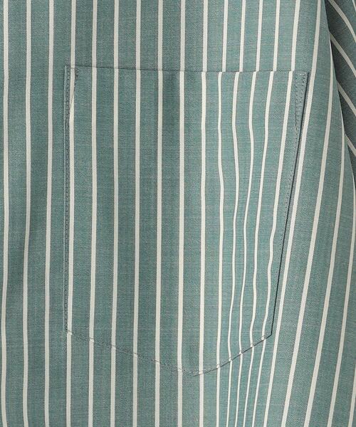 green label relaxing（グリーンレーベルリラクシング）の「TW ウォッシャブルトロ ストライプ ジャストルーズ シャツ -ストレッチ・防シワ-（シャツ/ブラウス・メンズ・ケリー/ライトブルー・M/L/XL/S）」の15枚目の写真