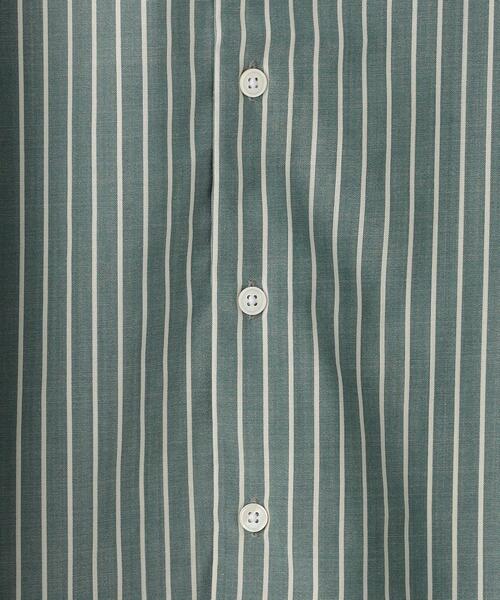 green label relaxing（グリーンレーベルリラクシング）の「TW ウォッシャブルトロ ストライプ ジャストルーズ シャツ -ストレッチ・防シワ-（シャツ/ブラウス・メンズ・ケリー/ライトブルー・M/L/XL/S）」の16枚目の写真