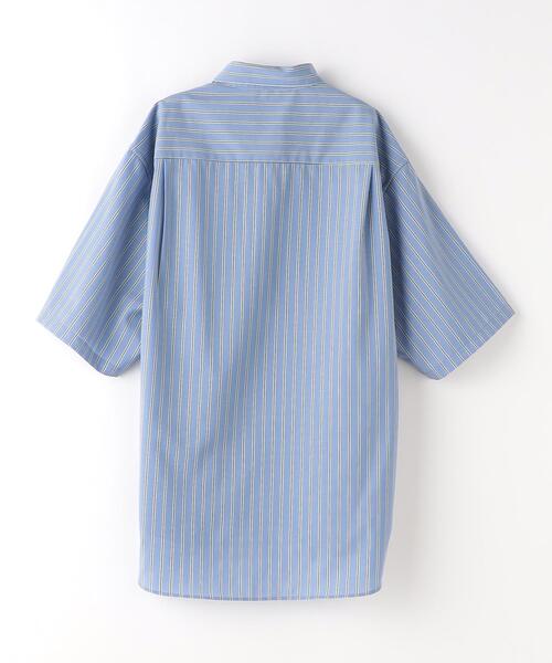 green label relaxing（グリーンレーベルリラクシング）の「TW ウォッシャブルトロ ストライプ ジャストルーズ シャツ -ストレッチ・防シワ-（シャツ/ブラウス・メンズ・ケリー/ライトブルー・M/L/XL/S）」の18枚目の写真