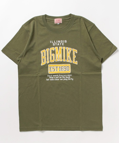 BIG MIKE(ビッグマイク)の「BIG MIKE ビッグマイク HANDWRITING COLLEGE SS TEE 手書きカレッジ 半袖プリント Tシャツ 102328400(Tシャツ/カットソー・メンズ・ネイビー/ホワイト×グリーン/ホワイト×ブルー/オリーブ・MEDIUM/LARGE/X-LARGE)」の15枚目の写真