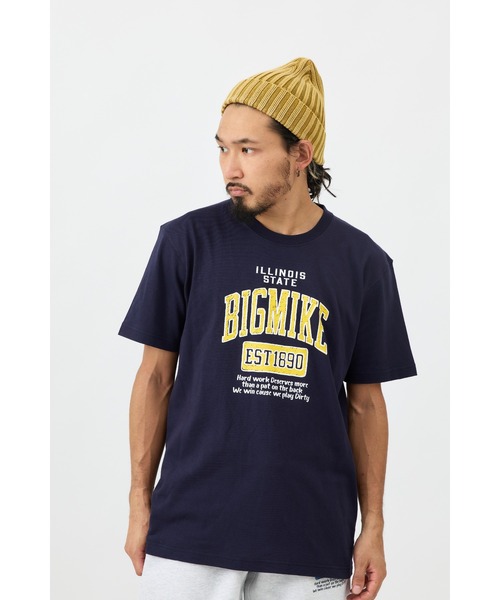 BIG MIKE(ビッグマイク)の「BIG MIKE ビッグマイク HANDWRITING COLLEGE SS TEE 手書きカレッジ 半袖プリント Tシャツ 102328400(Tシャツ/カットソー・メンズ・ネイビー/ホワイト×グリーン/ホワイト×ブルー/オリーブ・MEDIUM/LARGE/X-LARGE)」の16枚目の写真