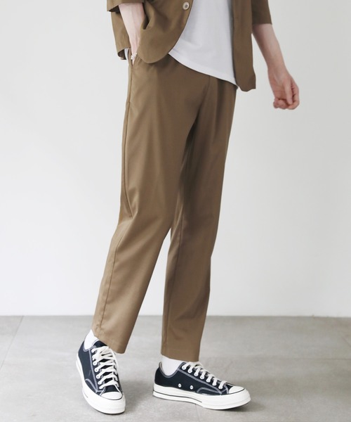 THE CASUAL(カジュアル)の「接触冷感織ポリストレッチアンクルパンツ(その他パンツ・メンズ・ベージュ/ネイビー/ブラック/グレー・M/L/XL)」の15枚目の写真