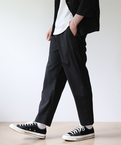 THE CASUAL(カジュアル)の「接触冷感織ポリストレッチアンクルパンツ(その他パンツ・メンズ・ベージュ/ネイビー/ブラック/グレー・M/L/XL)」の6枚目の写真