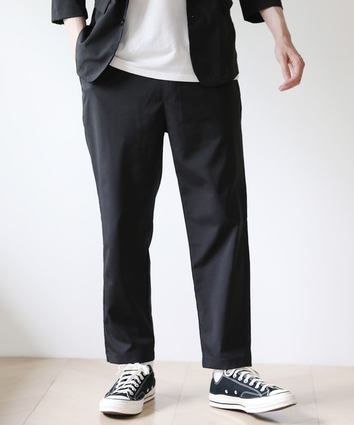 THE CASUAL(カジュアル)の「接触冷感織ポリストレッチアンクルパンツ(その他パンツ・メンズ・ベージュ/ネイビー/ブラック/グレー・M/L/XL)」の5枚目の写真