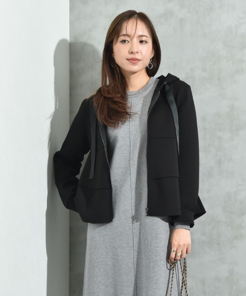 新品未使用⭐︎BARNEYS NEWYORK ダンボールニットフリルパーカー 美品☆二万超え BARNEYS NEWYORK ダンボールニットフリルパー