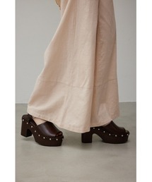CHUNKY HEEL STUDS SANDALS/チャンキーヒールスタッズサンダル