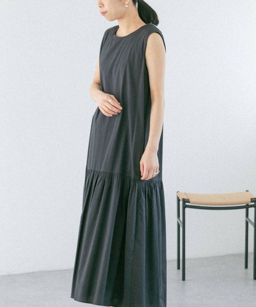 FORK&SPOON（フォークアンドスプーン）の「FORK&SPOON　ローギャザースイッチワンピース（ワンピース・レディース・モカ/ブルー/ブラック・1/2）」の18枚目の写真