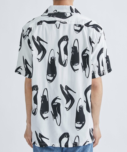 aloha blossom(アロハブロッサム)の「【Aloha Blossom/アロハブロッサム】HEELS SHIRTS(シャツ/ブラウス・メンズ・ホワイト/ブラック・42/44/40)」の6枚目の写真