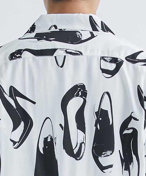 aloha blossom(アロハブロッサム)の「【Aloha Blossom/アロハブロッサム】HEELS SHIRTS(シャツ/ブラウス・メンズ・ホワイト/ブラック・42/44/40)」の12枚目の写真