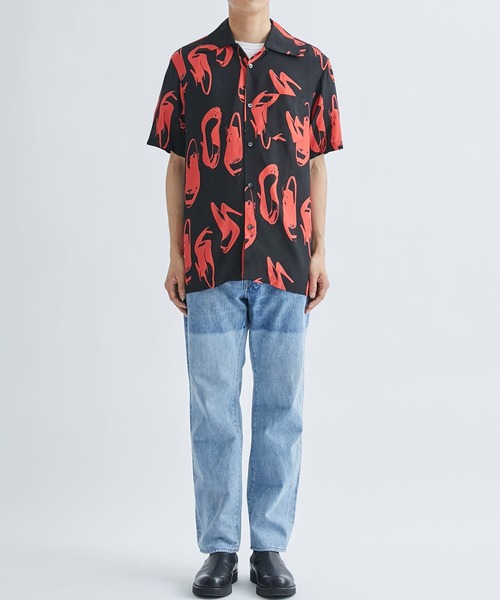 aloha blossom(アロハブロッサム)の「【Aloha Blossom/アロハブロッサム】HEELS SHIRTS(シャツ/ブラウス・メンズ・ホワイト/ブラック・42/44/40)」の13枚目の写真
