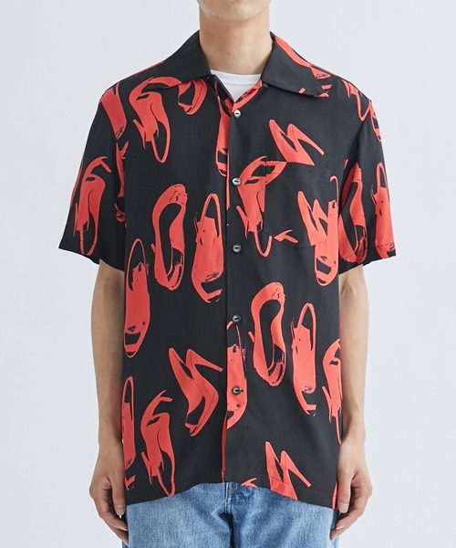 aloha blossom(アロハブロッサム)の「【Aloha Blossom/アロハブロッサム】HEELS SHIRTS(シャツ/ブラウス・メンズ・ホワイト/ブラック・42/44/40)」の14枚目の写真