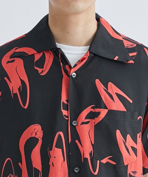 aloha blossom(アロハブロッサム)の「【Aloha Blossom/アロハブロッサム】HEELS SHIRTS(シャツ/ブラウス・メンズ・ホワイト/ブラック・42/44/40)」の17枚目の写真