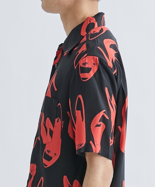 aloha blossom(アロハブロッサム)の「【Aloha Blossom/アロハブロッサム】HEELS SHIRTS(シャツ/ブラウス・メンズ・ホワイト/ブラック・42/44/40)」の18枚目の写真