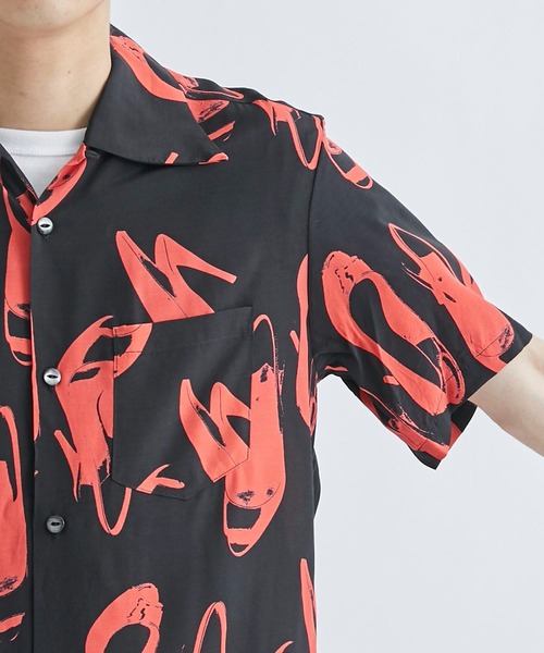 aloha blossom(アロハブロッサム)の「【Aloha Blossom/アロハブロッサム】HEELS SHIRTS(シャツ/ブラウス・メンズ・ホワイト/ブラック・42/44/40)」の20枚目の写真