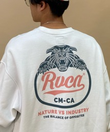 RVCA（ルーカ）の「RVCA/ルーカ ロゴスウェット 裏起毛トレーナー クルーネックスウェット BD042-152（スウェット・メンズ）」