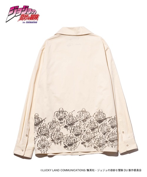 glamb（グラム）の「Keicho's Stand SH / ケイチョウズスタンドシャツ 【ジョジョの奇妙な冒険コラボレーションアイテム】（シャツ/ブラウス・メンズ・カーキ/ホワイト・L/XL/M/S）」の12枚目の写真