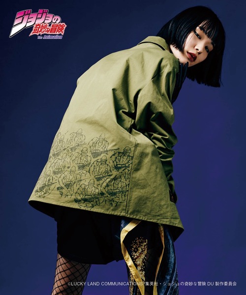 glamb（グラム）の「Keicho's Stand SH / ケイチョウズスタンドシャツ 【ジョジョの奇妙な冒険コラボレーションアイテム】（シャツ/ブラウス・メンズ・カーキ/ホワイト・L/XL/M/S）」の3枚目の写真