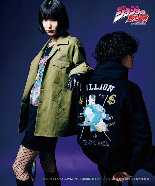 glamb（グラム）の「Keicho's Stand SH / ケイチョウズスタンドシャツ 【ジョジョの奇妙な冒険コラボレーションアイテム】（シャツ/ブラウス・メンズ・カーキ/ホワイト・L/XL/M/S）」の4枚目の写真