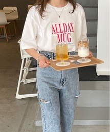 LE MORE | ALLDAY ロゴルーズTシャツ(Tシャツ/カットソー)