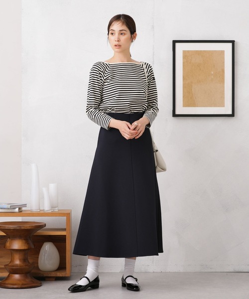 Le Minor（ルミノア）の「Le minor/MARINIERE CARRE スクエアボーダーカットソー（Tシャツ/カットソー・レディース・ブルー/ブラック/ブラウン・S）」の6枚目の写真