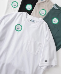【DISCUS/ディスカス】ワンポイントワッペン&ピスネームデザイン ビッグシルエット半袖Tシャツ/COOLMAX