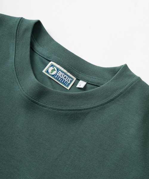 DISCUS(ディスカス)の「【DISCUS/ディスカス】ワンポイントワッペン&ピスネームデザイン ビッグシルエット半袖Tシャツ/COOLMAX(Tシャツ/カットソー・メンズ・ブラック/グレイッシュベージュ/オートミール/ホワイト/ライトグリーン・M/L/XL)」の8枚目の写真