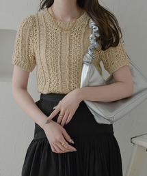 透かし編みサマーニット／【WEB/EC限定商品】