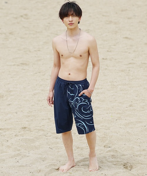 セール】【MinoriTY】水陸両用フラワースイムウェア 水着 ショート