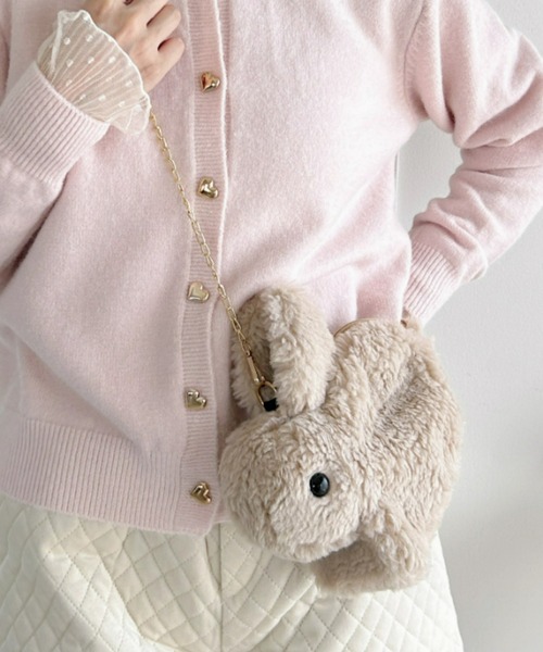 セール】もこもこボアうさぎショルダーバッグ（ショルダーバッグ