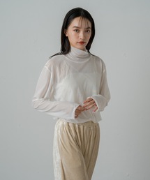 earthy | リサイクルチュールタートル(Tシャツ/カットソー)