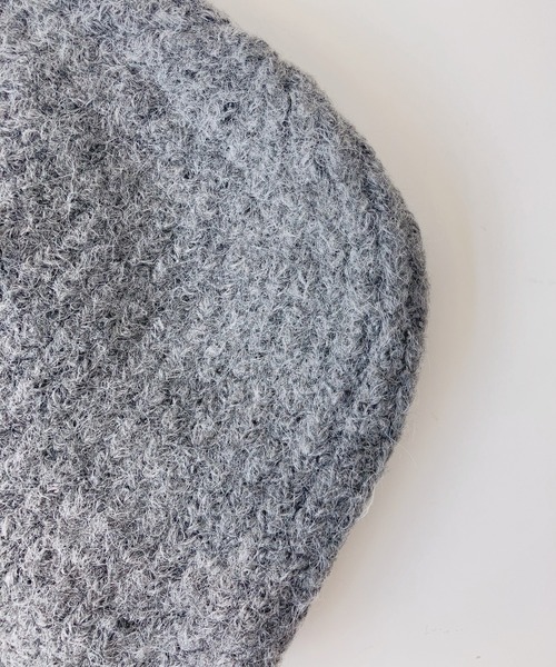 AS KNOW AS plus（アズノゥアズプラス）の「畦編みフライトニットキャップ（ニットキャップ/ビーニー・レディース・ライトベージュ/アイボリー/ブラック/チャコールグレー・FREE）」の8枚目の写真