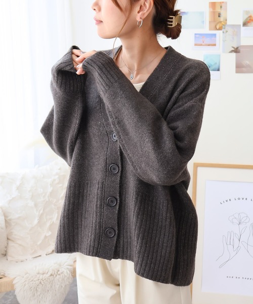 セール】裾リブカーディガン（カーディガン/ボレロ）｜Social GIRL