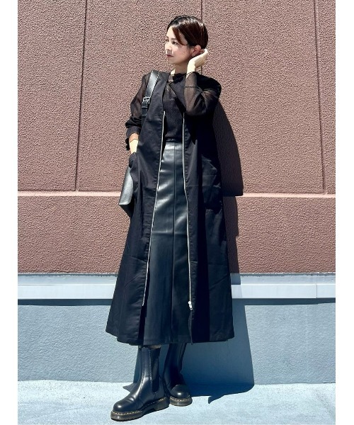 BACK NUMBER（バックナンバー）の「【BACK NUMBER】２ＷＡＹジップジャンパースカート（つなぎ/オールインワン・レディース・ダークベージュ/ブラック・M/L）」の17枚目の写真