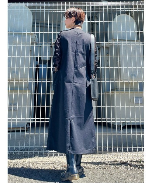 BACK NUMBER（バックナンバー）の「【BACK NUMBER】２ＷＡＹジップジャンパースカート（つなぎ/オールインワン・レディース・ダークベージュ/ブラック・M/L）」の20枚目の写真