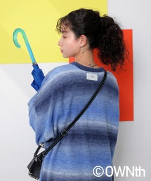 グラデーションクルーネックニット